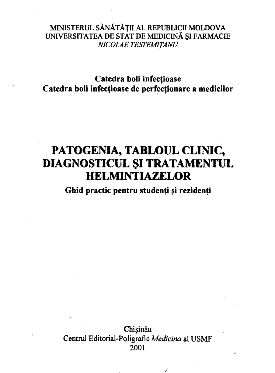 diagnosticul clinic al helmintiazei)